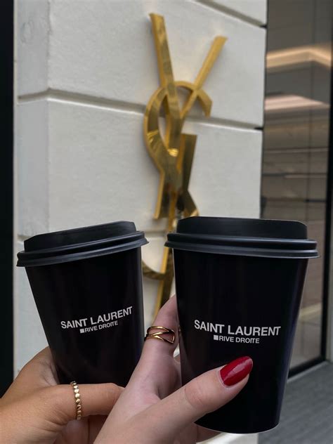 ysl coffe cup|YSL black tote.